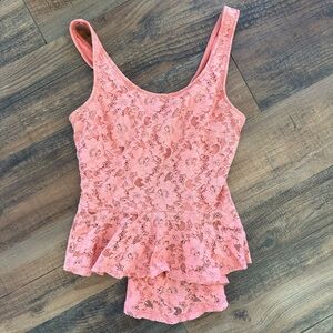 American Rag Coral Lace Top